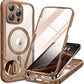 Miracase Magnetic iPhone 16 Pro Max Case 6.9" w/ Glass + MagSafe - Titanium