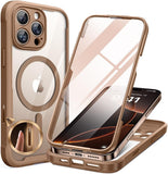 Miracase Magnetic iPhone 16 Pro Max Case 6.9" w/ Glass + MagSafe - Titanium