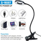 USB LED Desk Lamp Clip-On Light, 3 Modes & 10 Brightness Levels, Eye-Caring Mobile Arcade Ltd