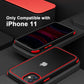 iPhone 11 Case Black Red Ultra Thin Hybrid Shockproof TPU Bumper Cover Mobile Arcade Ltd