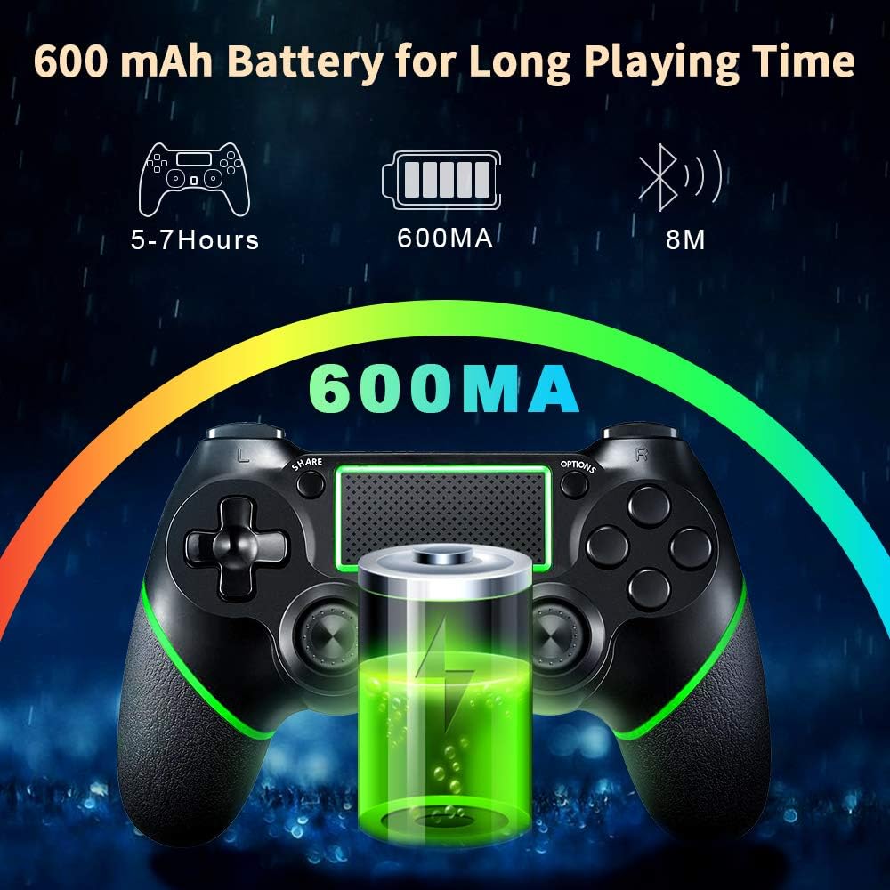 Wireless Controller for PS4 – Dual Vibration, Touch Panel & 6-Axis Sensor