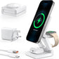 3 in 1 Wireless Charging Station Foldable Magnetic Fast Charger Stand 15W Mobile Arcade Ltd