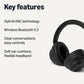 Amazon Basics Hybrid ANC Wireless Over-Ear Bluetooth Headphones – Black Mobile Arcade Ltd