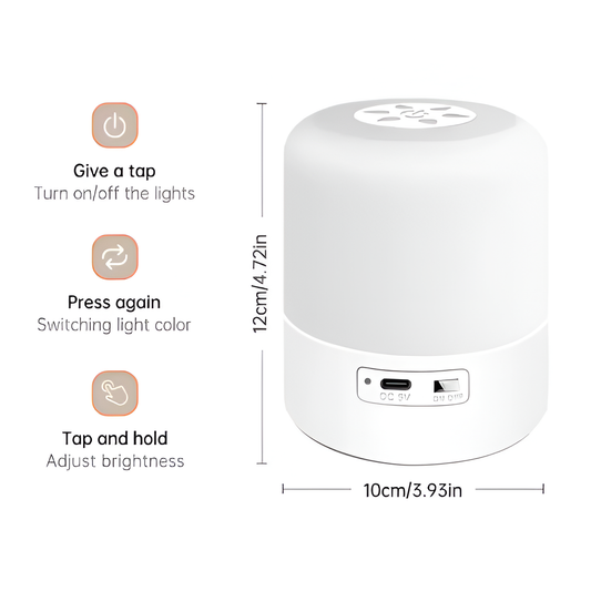 Touch Night Light with 3 Brightness Levels – Soft, Adjustable Bedside Lamp Mobile Arcade Ltd