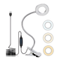 USB LED Desk Lamp Clip-On Light, 3 Modes & 10 Brightness Levels, Eye-Caring Mobile Arcade Ltd