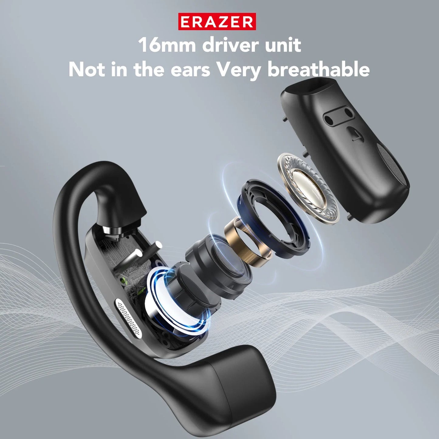 Erazer XP6 AI Bluetooth Earphones Sleep ASMR Wireless Headset with App MobileArcadeLtd