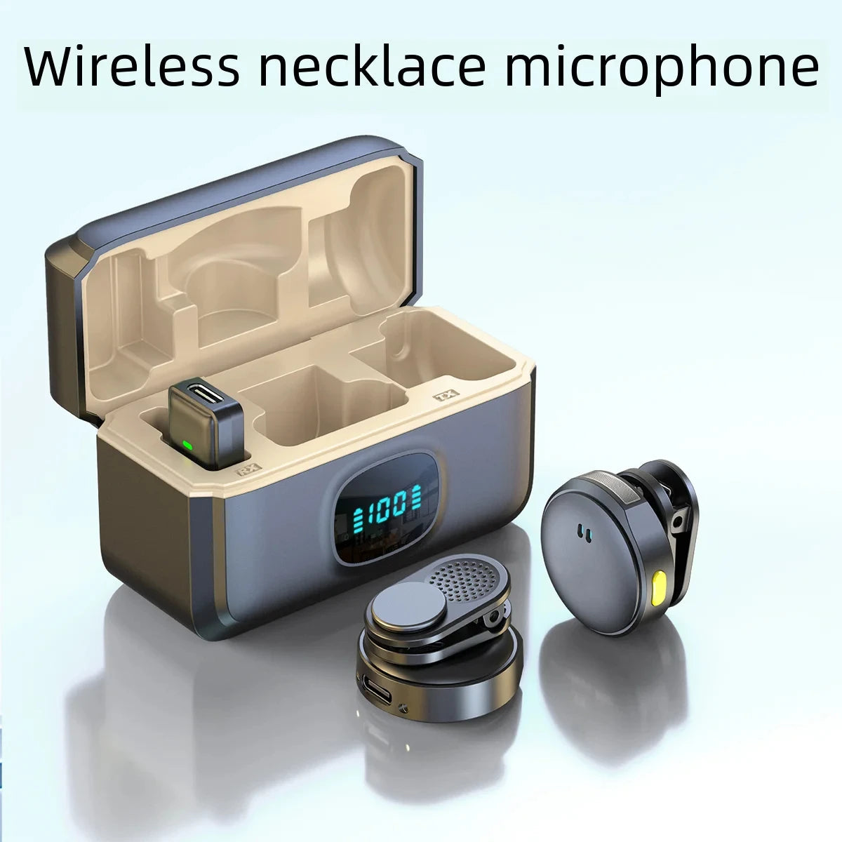 2.4G Wireless Lavalier Microphone with Charging Case for Smartphone Mobile Arcade Ltd