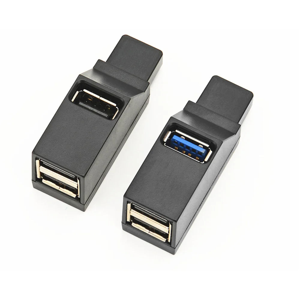 USB 3.0/2.0 Hub Adapter – 1 to 3 Port Splitter, High-Speed Extender for PC/Laptop Mobile Arcade Ltd