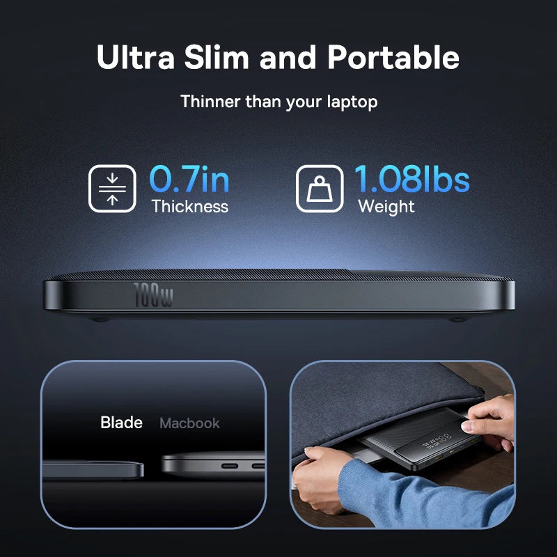 Baseus 100W 20000mAh Power Bank PD Fast Charging for Laptops & Phones Mobile Arcade Ltd