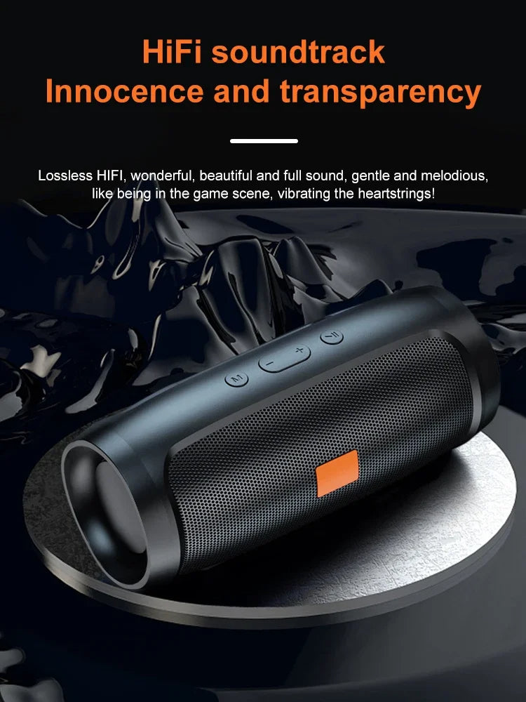 Portable Bluetooth Speaker with Dual Subwoofer | FM, TF/USB Playback, Wireless Mobile Arcade Ltd