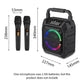 Wireless Musical Instrument Speaker Set with 2 Microphones & LED Lights Mobile Arcade Ltd