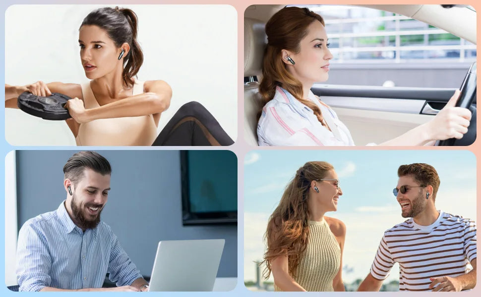 Wireless Bluetooth 5.3 Earbuds with LED Display, 40H Playtime & ENC Mic Mobile Arcade Ltd