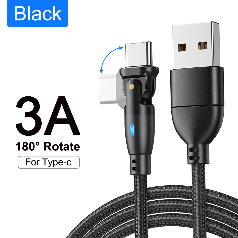 100W USB-C to USB-C Cable 5A PD Fast Charger Cord 180° for MacBook & More Mobile Arcade Ltd