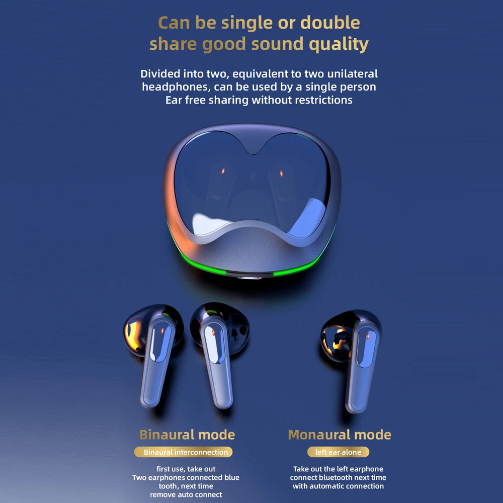 Pro 60 TWS Bluetooth Earphones with Mic, Touch Control & Wireless Sport Design Mobile Arcade Ltd