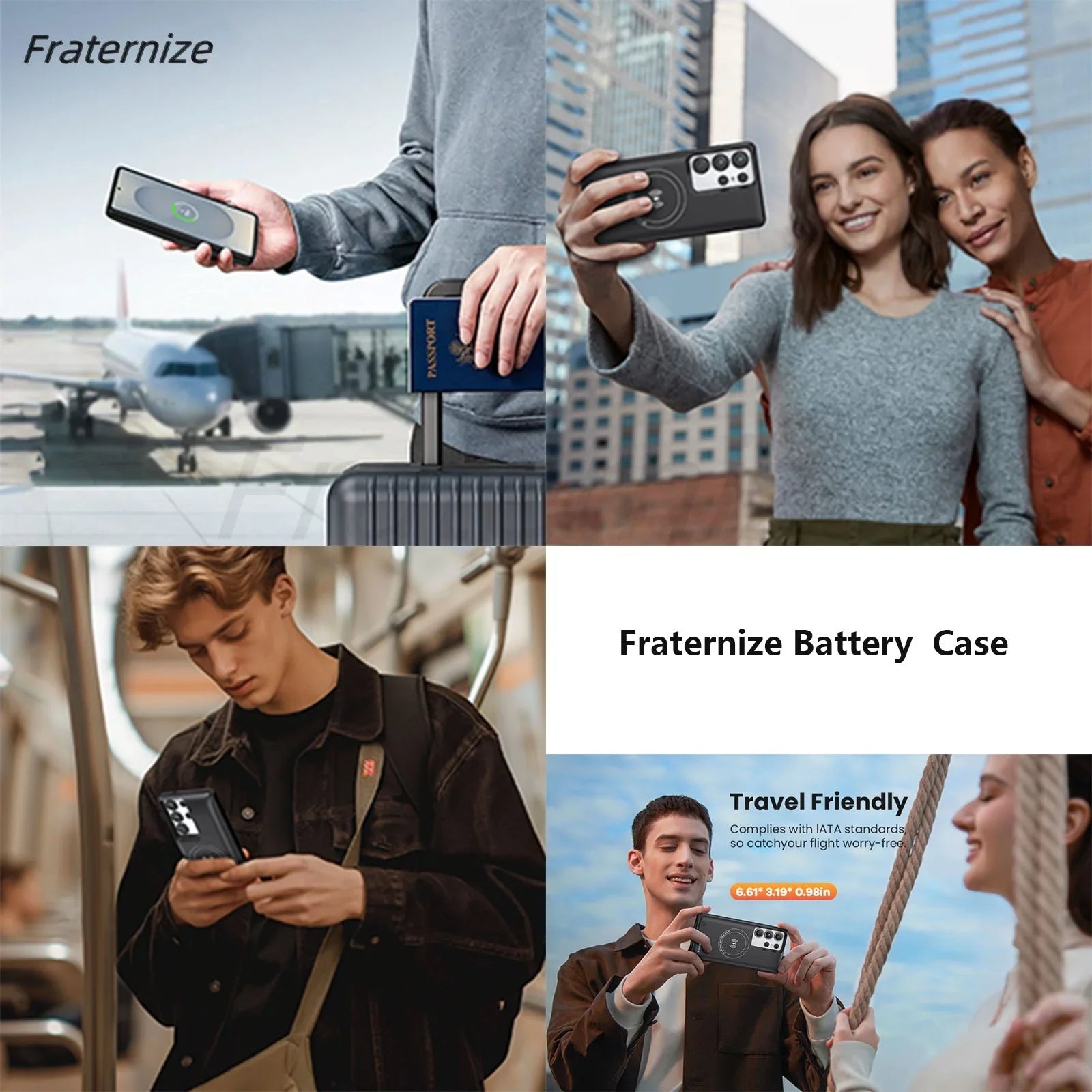 For Samsung Galaxy S25 Ultra Magnetic Wireless Battery Charger Case | MagSafe Power Bank Charging Cover 10000mAh Mobile Arcade Ltd