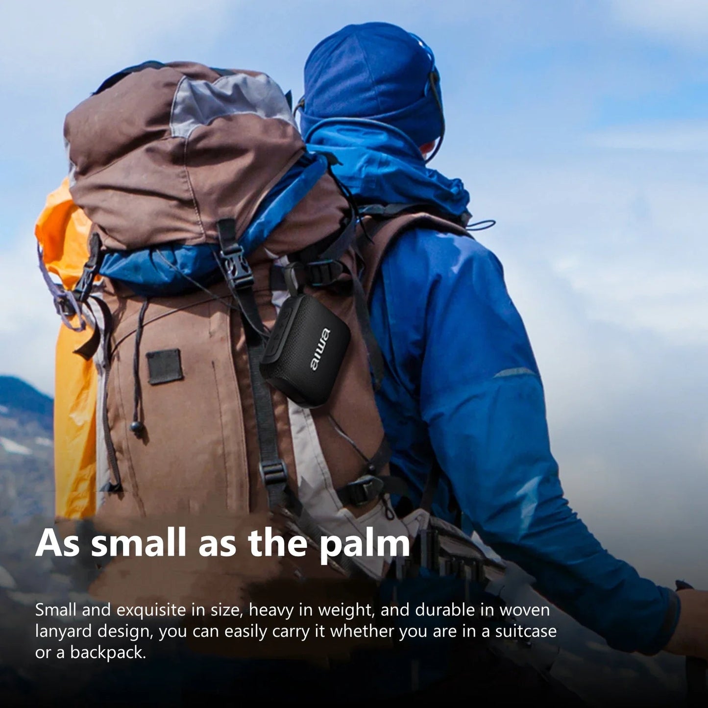 AH-17 Portable Bluetooth 5.4 Speaker | TWS True Wireless Stereo | IPX4 Waterproof Heavy Bass Subwoofer for Outdoor & Shower Use Mobile Arcade Ltd