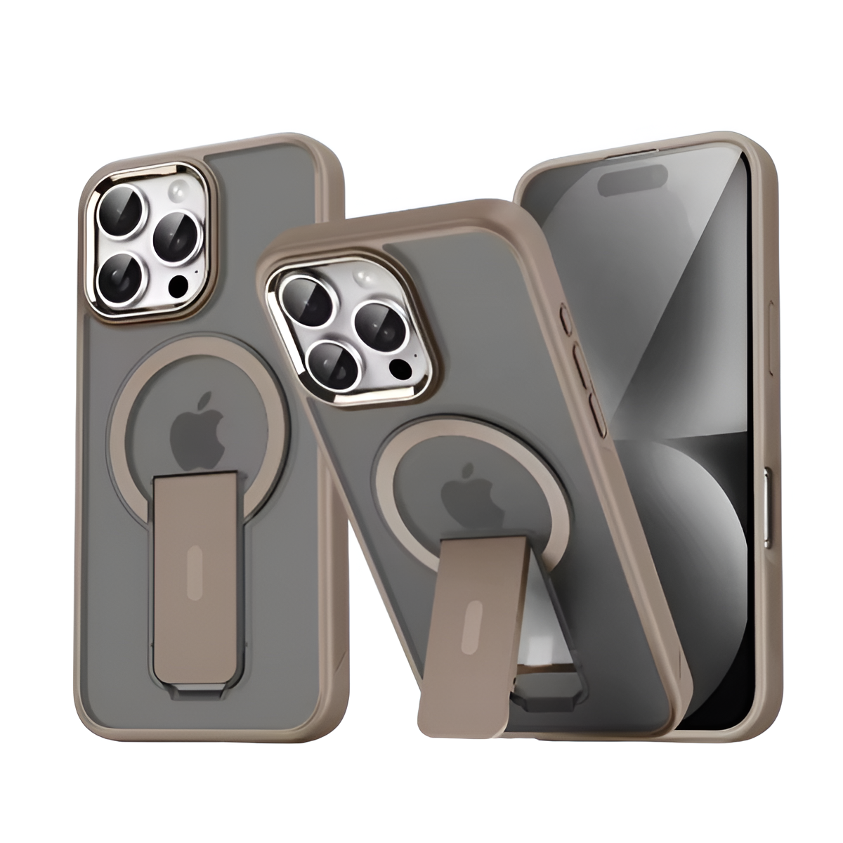 Luxury MagSafe Folding Stand Magnetic Case for iPhone 14–17 Matte Cover Mobile Arcade Ltd