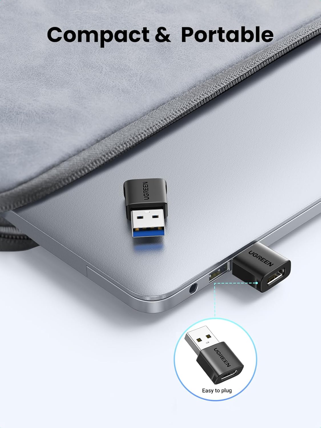 UGREEN USB-C to USB 3.0 Adapter, 3-Pack 10Gbps Fast Charger for iPhone & More Mobile Arcade Ltd