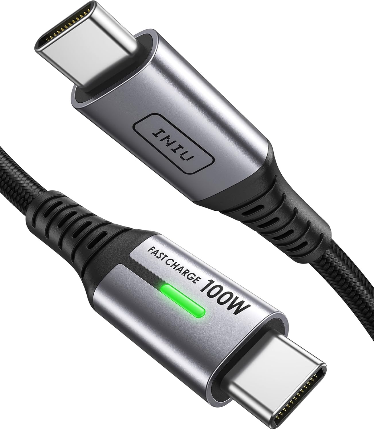 INIU USB-C to USB-C Cable 1M – 100W PD3.0 Fast Charging Lead, Black