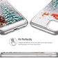 iPhone 13 Pro Glitter Liquid Case Silver Stars Clear Sparkly Shockproof Cover Mobile Arcade Ltd