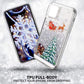 iPhone 13 Pro Glitter Liquid Case Silver Stars Clear Sparkly Shockproof Cover Mobile Arcade Ltd