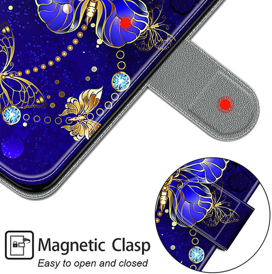 iPhone 15 Wallet Case Butterfly PU Leather Flip Cover Card Holder Stand Mobile Arcade Ltd