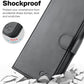 iPhone 15 Pro Max Wallet Case Black Magnetic 2-in-1 Flip Leather Cover RFID Mobile Arcade Ltd