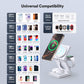 3 in 1 Wireless Charging Station Foldable Magnetic Fast Charger Stand 15W Mobile Arcade Ltd