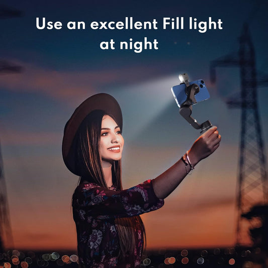 STARTRC OSMO Mobile 6 Fill Light – Magnetic LED Light for DJI Gimbals – Grey Mobile Arcade Ltd