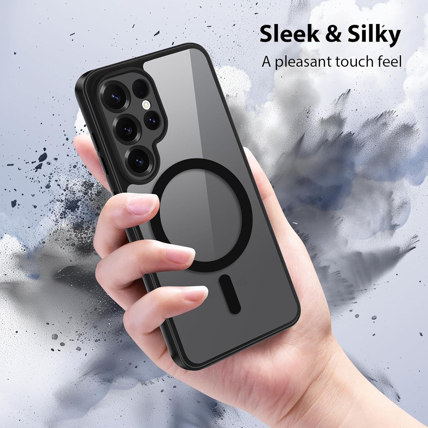 Galaxy S25 Ultra Case Black MagSafe Slim Matte Shockproof Camera Protection Mobile Arcade Ltd