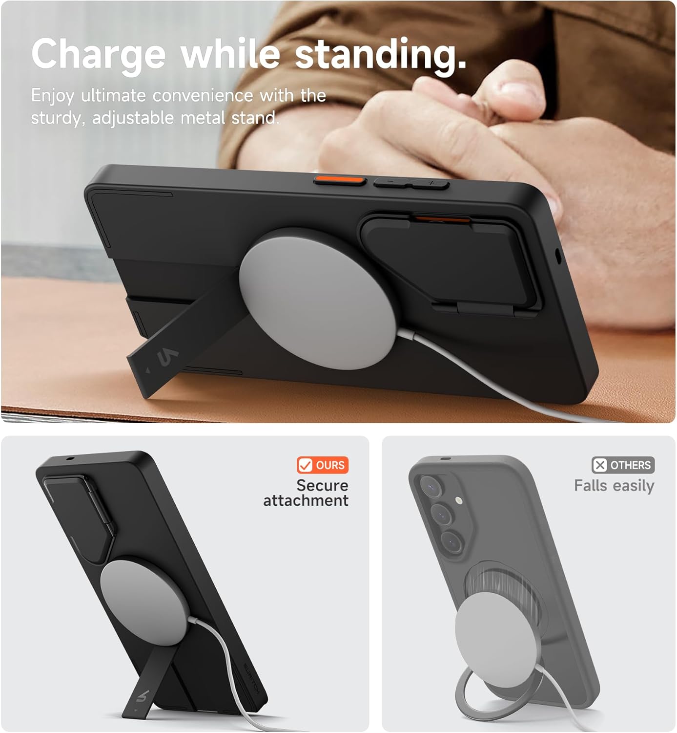 Galaxy S25 Ultra Case Black Kickstand Camera Cover Shockproof Slim Protective Mobile Arcade Ltd