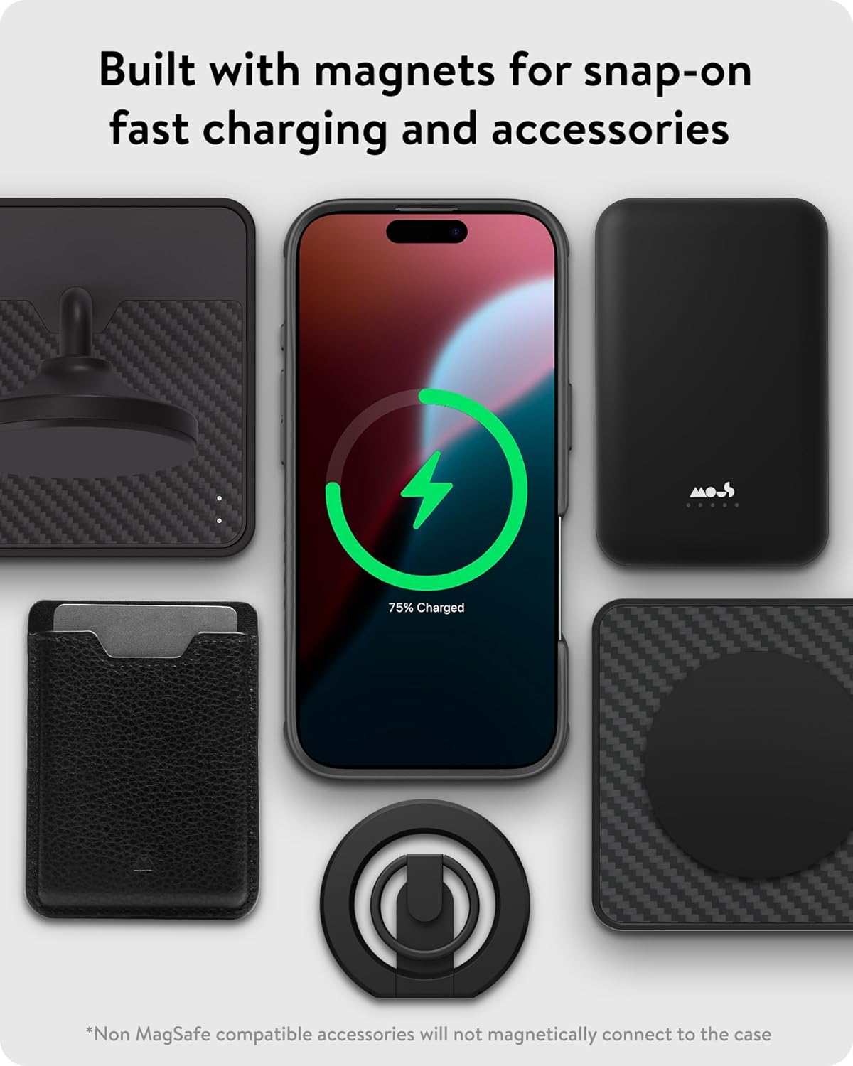 iPhone 16 Pro Max Case MagSafe Carbon Fiber Shockproof Limitless 6.0 Cover Mobile Arcade Ltd