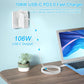 Tearplex 106W USB-C Fast Charger with 2M Cable for MacBook & USB-C Devices Mobile Arcade Ltd