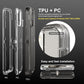 iPhone 15 Pro Case Crystal Gray Heavy Duty Shockproof Dual Layer Clear Cover Mobile Arcade Ltd