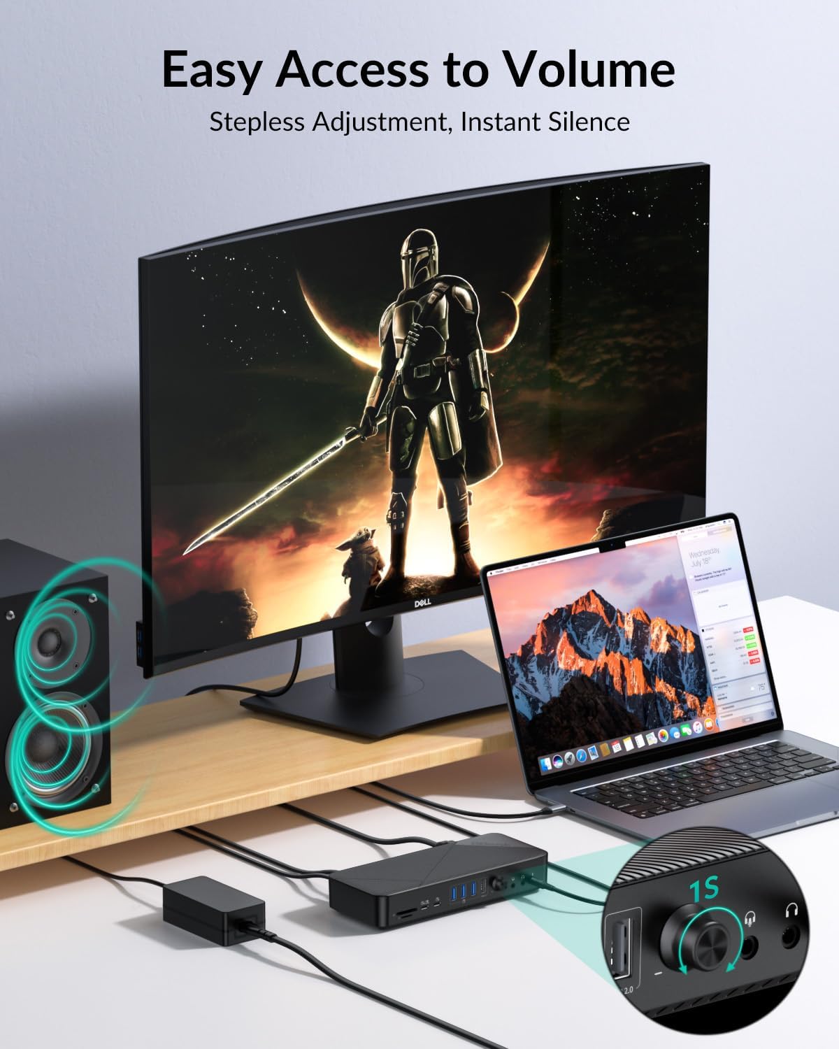 GiGimundo TG20 USB-C Docking Station – Dual/Triple Monitor, 60W PD, 4K HDMI/DP Mobile Arcade Ltd