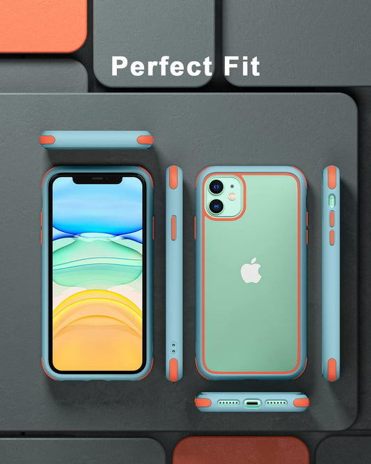 iPhone 11 Case Light Blue Ultra Thin Hybrid Shockproof TPU Bumper Cover Mobile Arcade Ltd