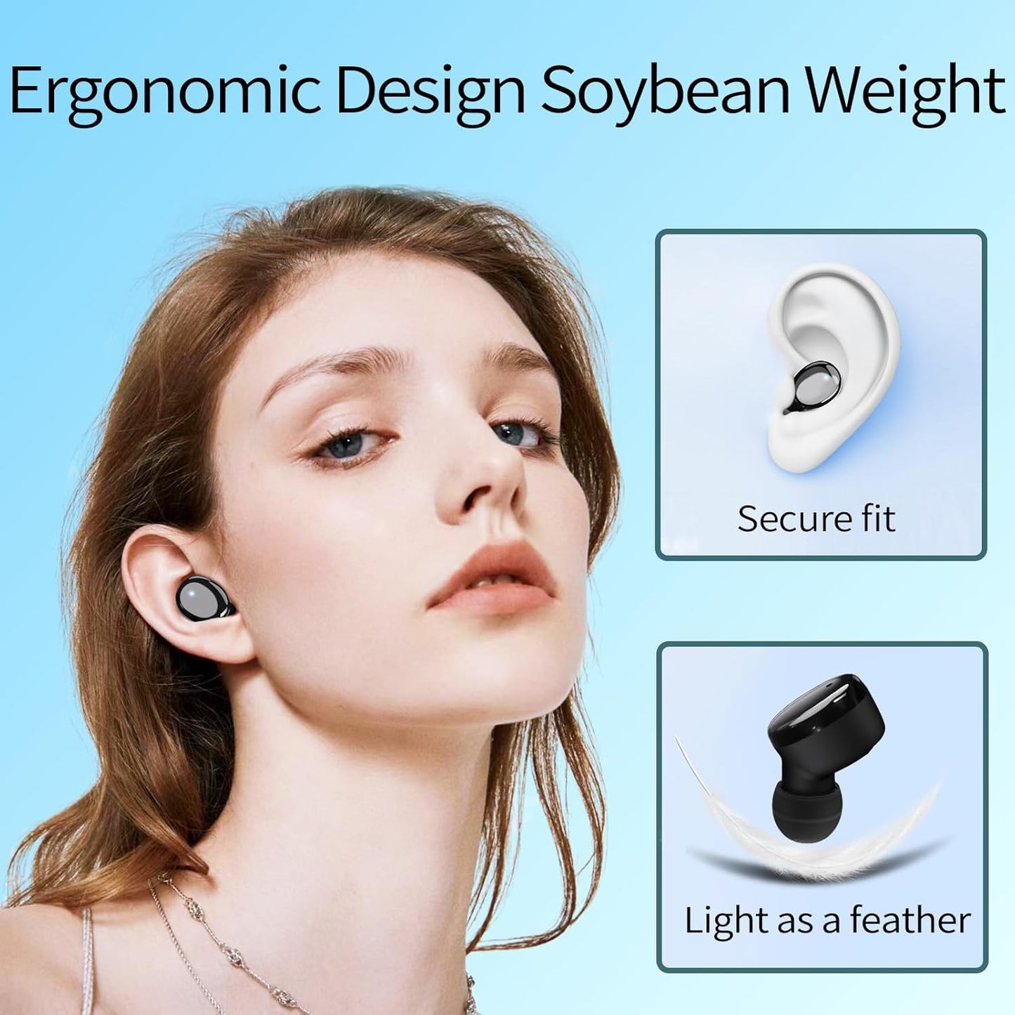 Temdan Wireless Earbuds Bluetooth 5.3 Headphones 60H Playtime Deep Bass Mic Mobile Arcade Ltd