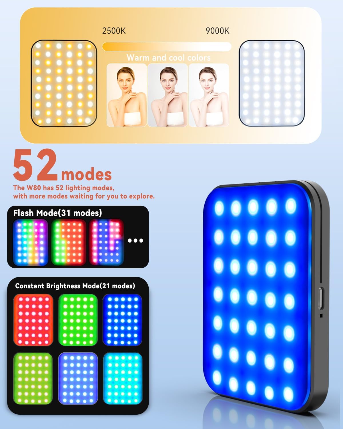 Portable 90 LED Rechargeable Selfie Ring Light for iPhone & Laptop Photography Mobile Arcade Ltd