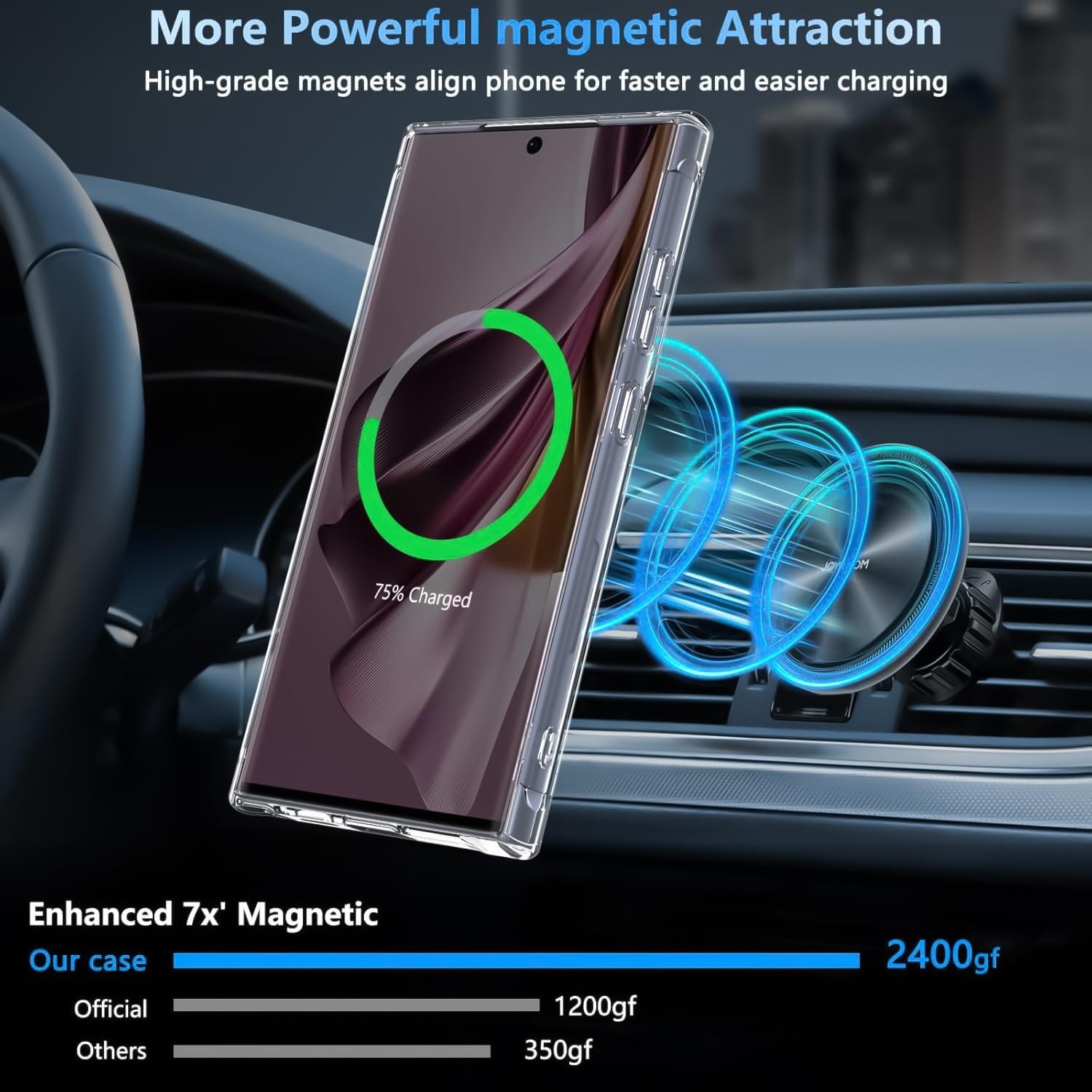 Clear Magnetic Shockproof Case For Samsung Galaxy S25 Ultra Transparent Cover Mobile Arcade Ltd