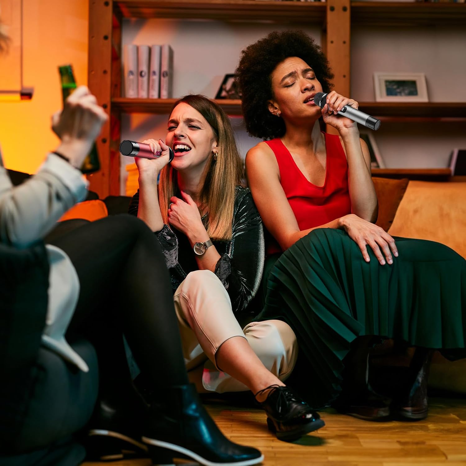 cTONOR TW820 Dual Wireless UHF Microphones System – Handheld Mics for Karaoke Mobile Arcade Ltd