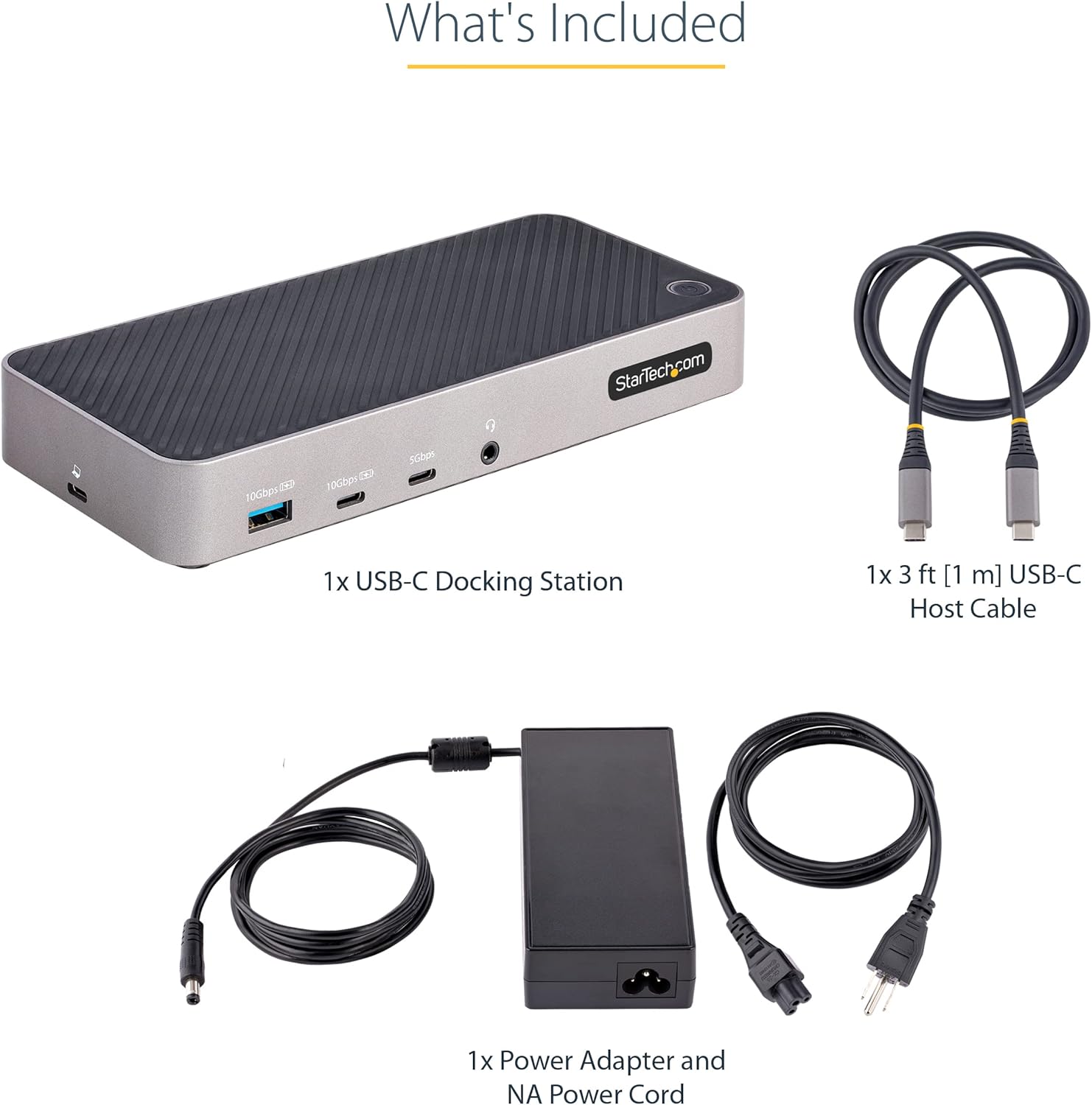 Triple Monitor USB-C Dock – 3x 4K HDMI/DP, 100W PD, 5 USB Ports, Mac/Windows Mobile Arcade Ltd