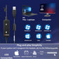 Wantek 602NUSB Headset Noise Canceling Mic USB for Call Center Office Laptop Mobile Arcade Ltd