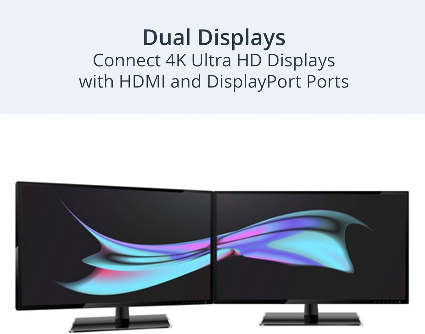 Dual 4K Docking Station – USB-C & USB-A, HDMI/DP, 6 USB Ports, Mac & Windows Mobile Arcade Ltd