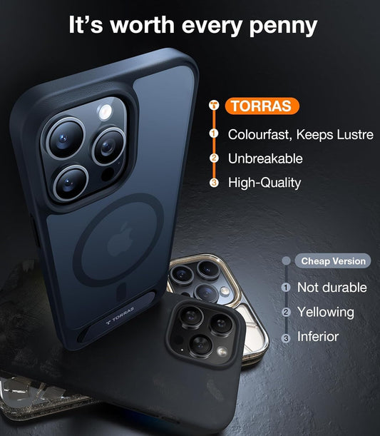 iPhone 13 Pro Max Pstand Case Black 12FT Shockproof Flat MagSafe Cover 20W Mobile Arcade Ltd