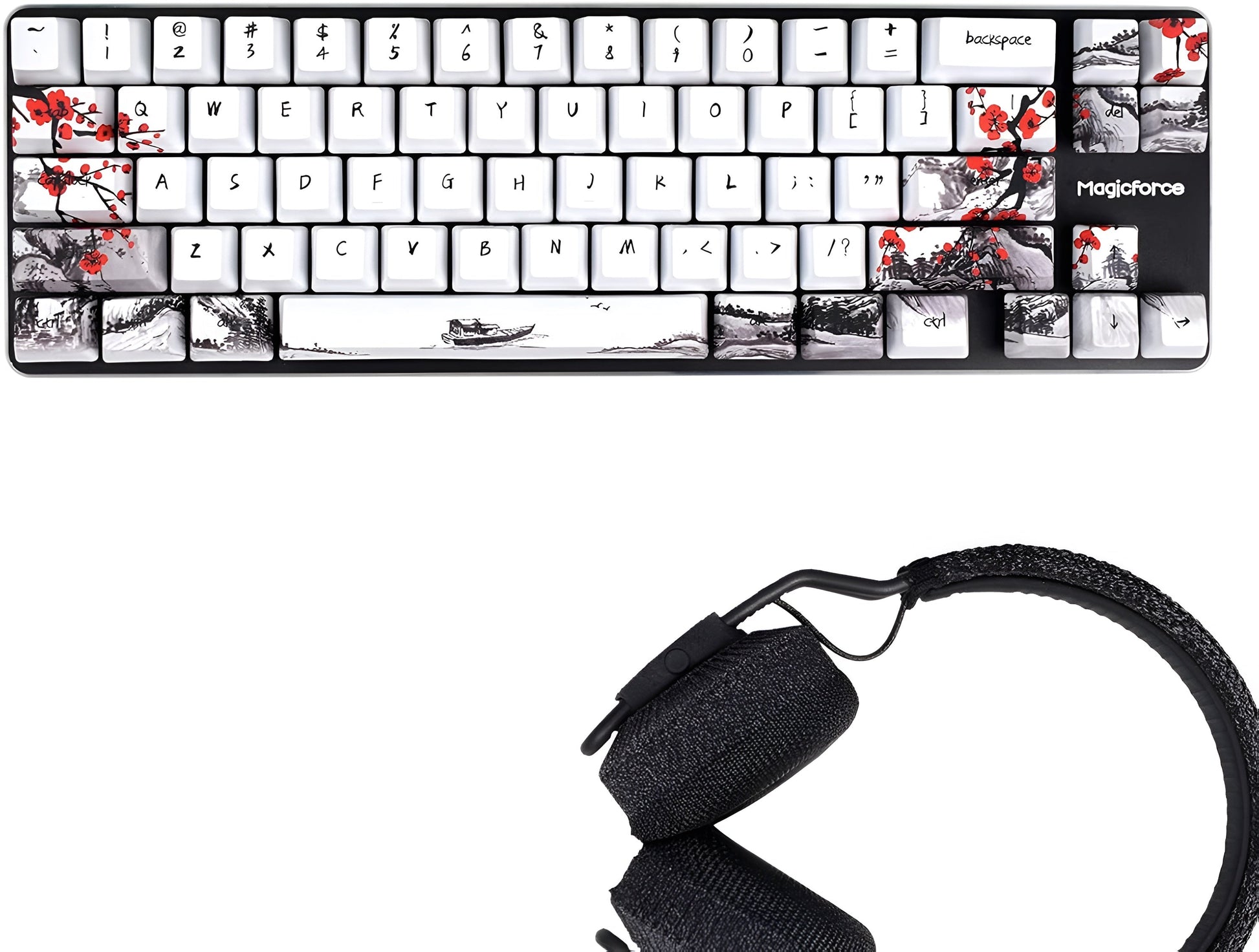 MOLGRIA Plum Blossom Keycaps Set – 71 Keys OEM PBT for MX Keyboards Mobile Arcade Ltd