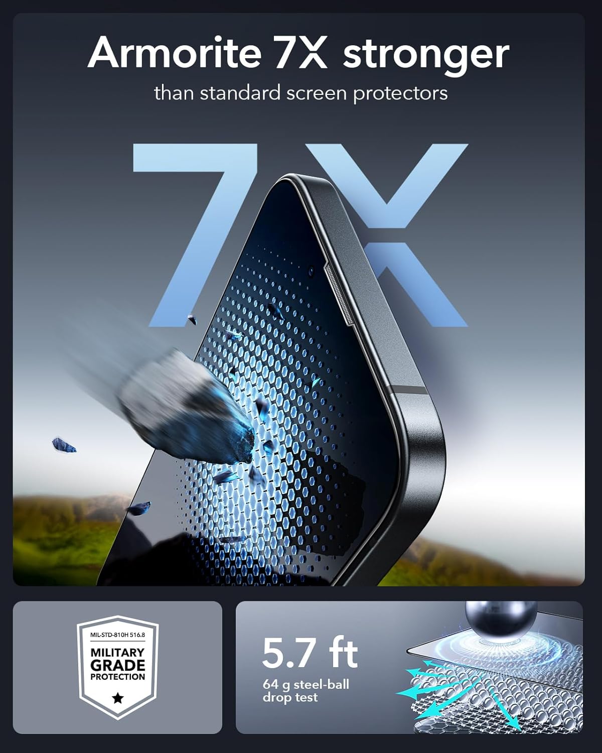 3-Pack Armorite 9H Glass Screen Protector for iPhone 16e/14/13/13 Pro, Full Cover Mobile Arcade Ltd