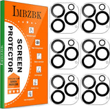 IMBZBK 6 Pack iPhone 16 Pro Max Camera Lens Protector 9H Glass Cover

