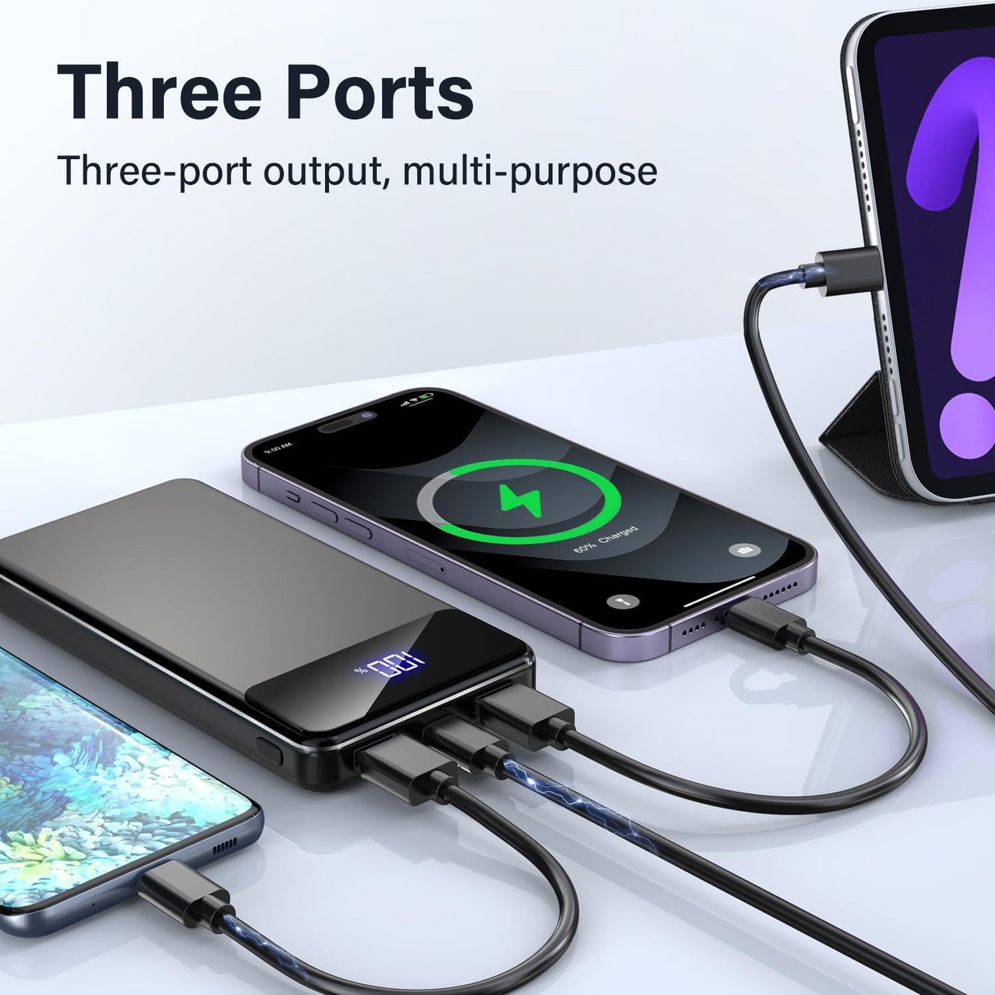 26800mAh Fast Charging Power Bank, 22.5W USB-C PD Charger for iPhone & Galaxy Mobile Arcade Ltd