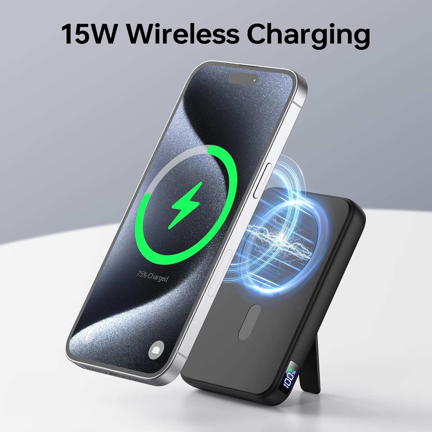 MagSafe Power Bank 12000mAh, 22.5W Fast Charger with USB-C & LED Display Mobile Arcade Ltd