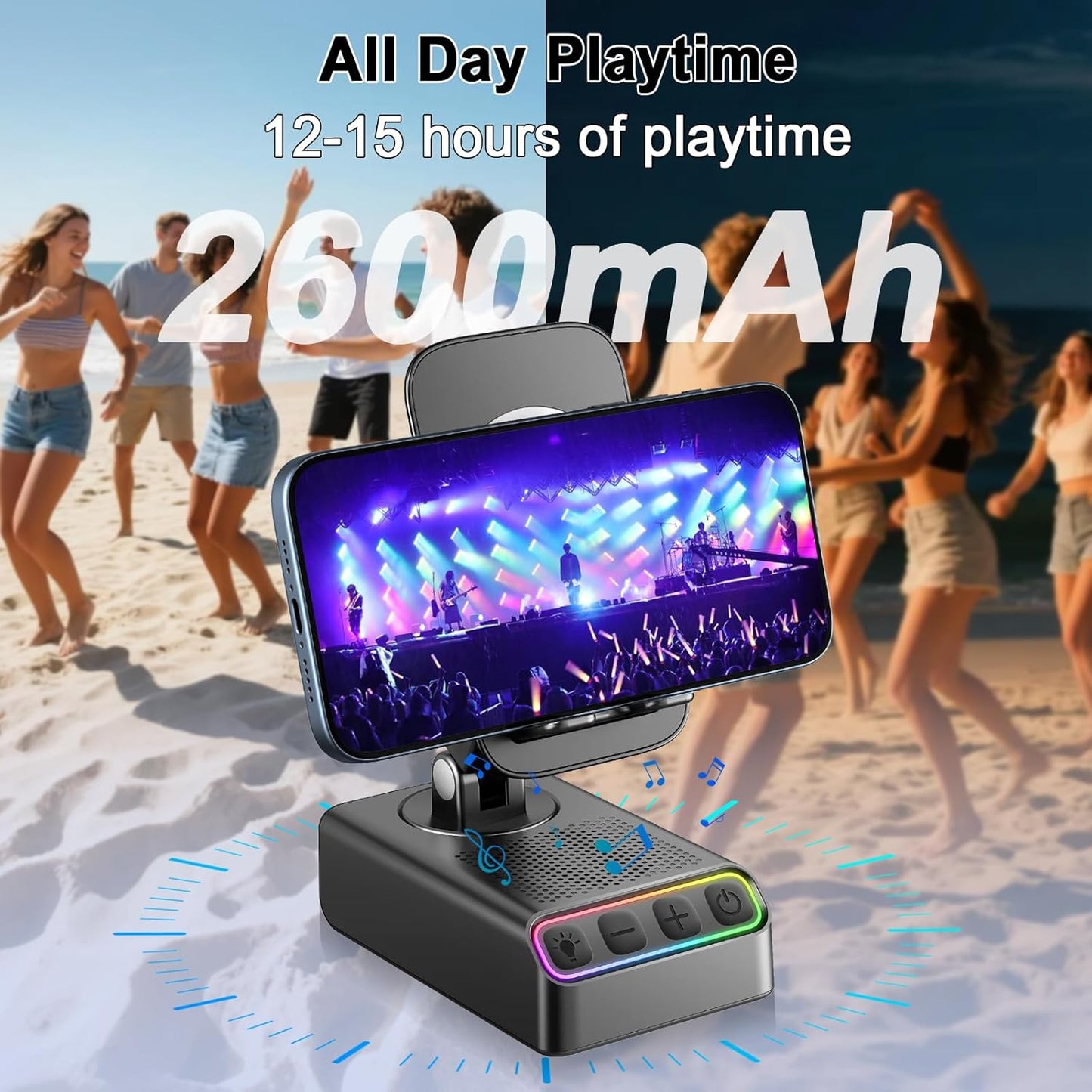 Foldable Phone Stand with Bluetooth Speaker & Smart Motion Sensing Mobile Arcade Ltd